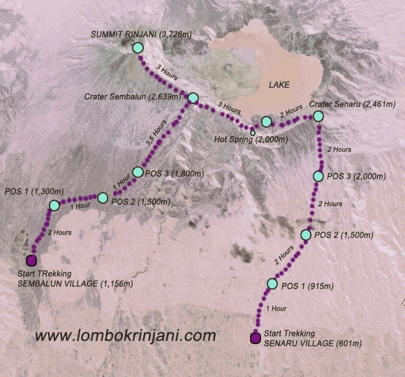 route-of-rinjani-trekking-map